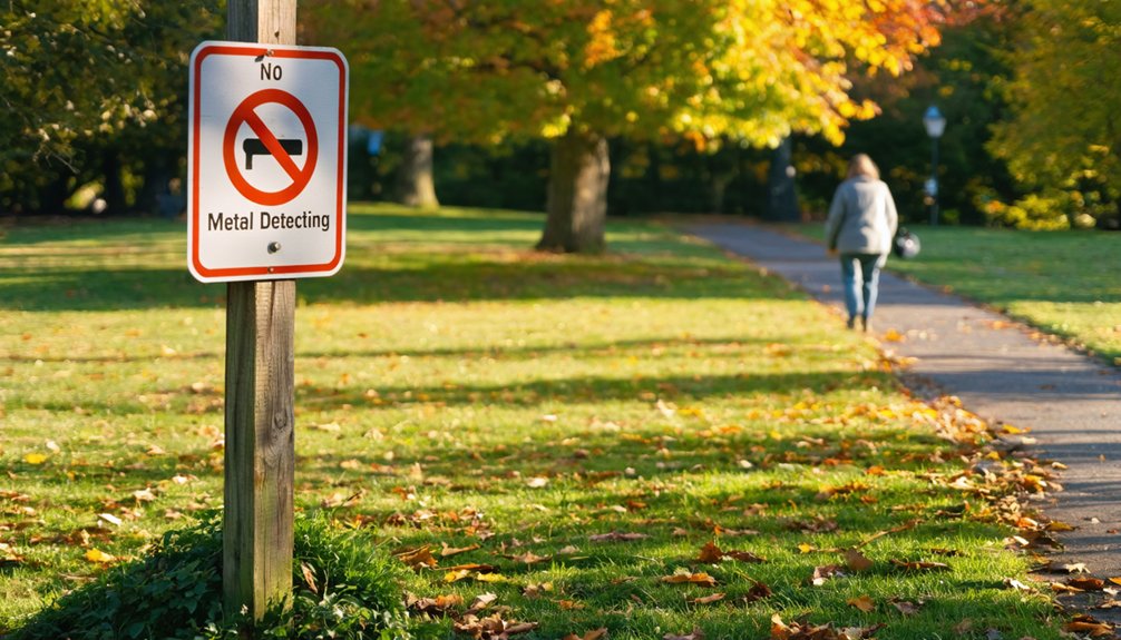 restricted metal detecting areas