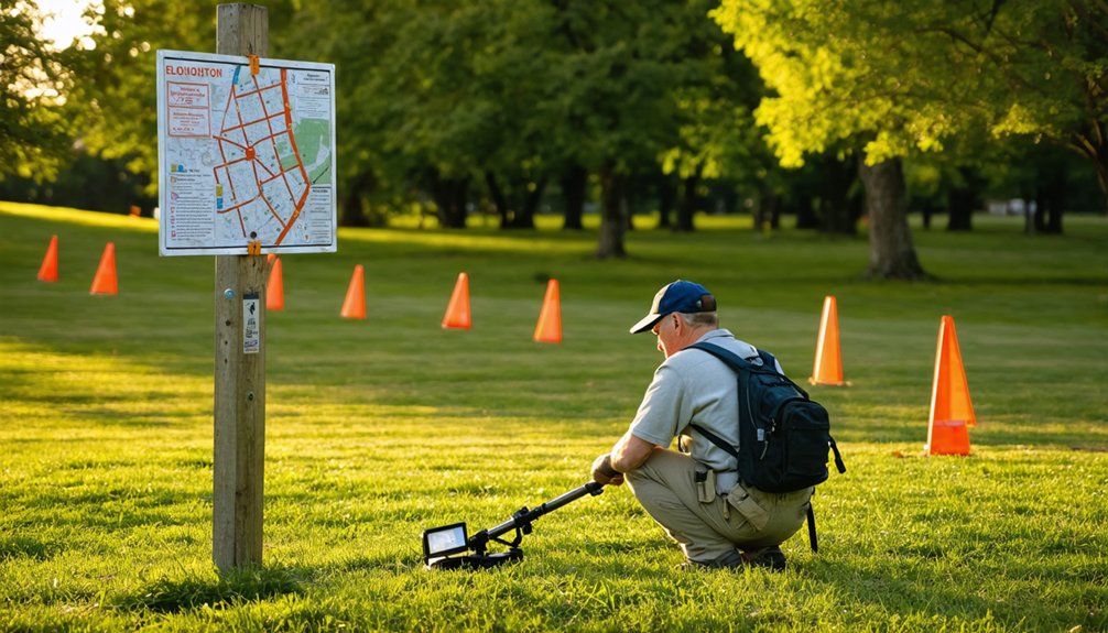 restricted zones for detecting