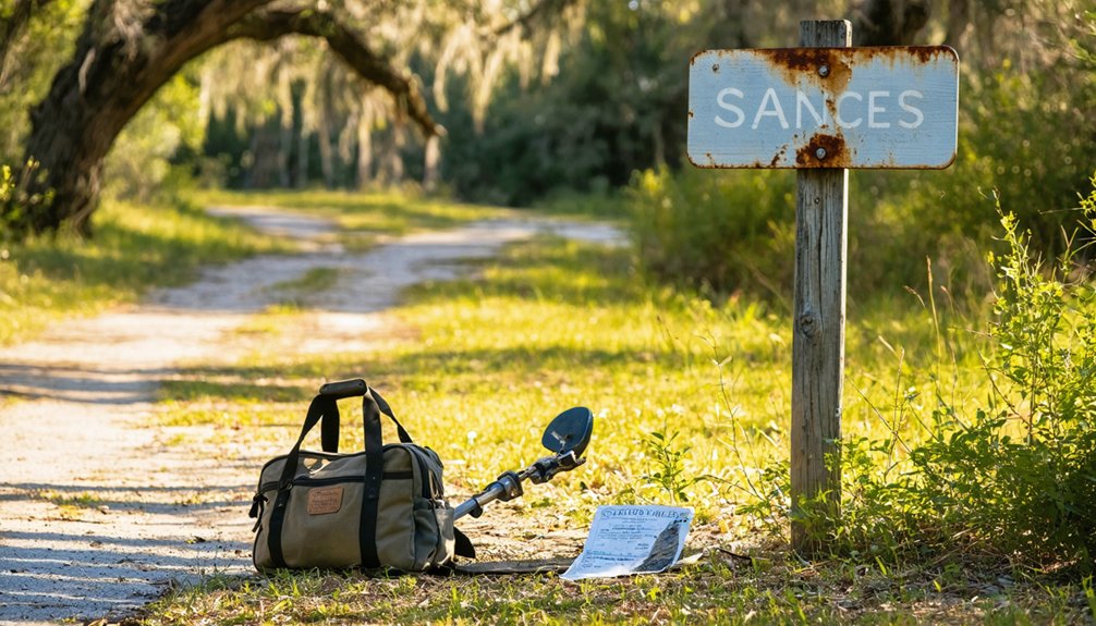 san marcos metal detecting rules
