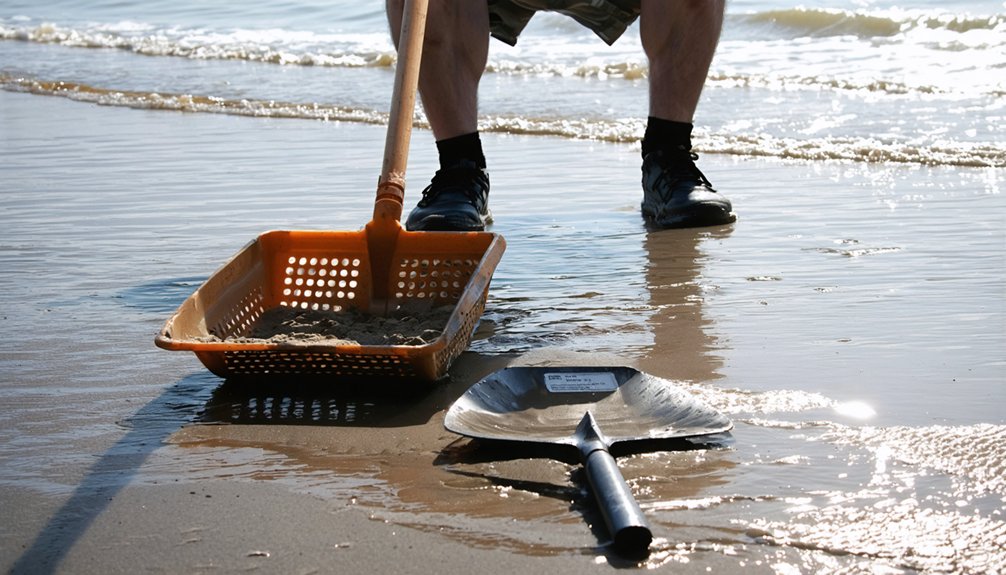 sand scoops are permitted