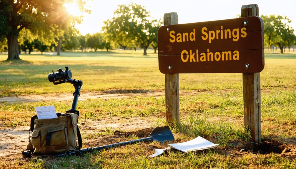 sand springs metal detecting rules