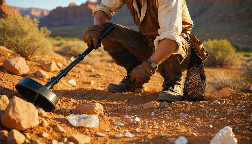 searching for gold treasures