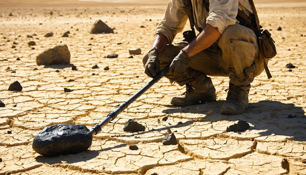 searching for meteorites underground