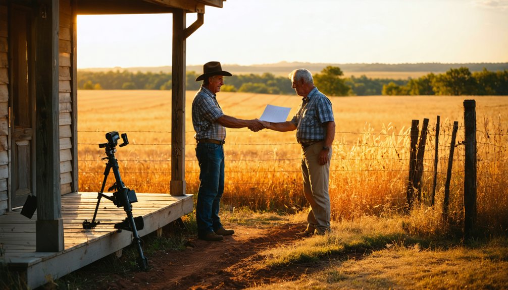 secure written land permission