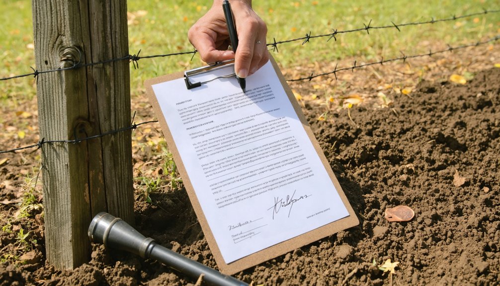 secure written landowner permission