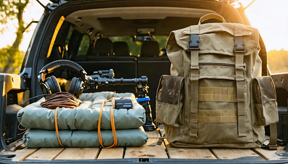 securely transporting detecting gear