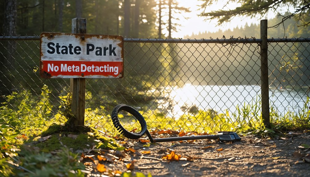 state parks prohibit metal detecting