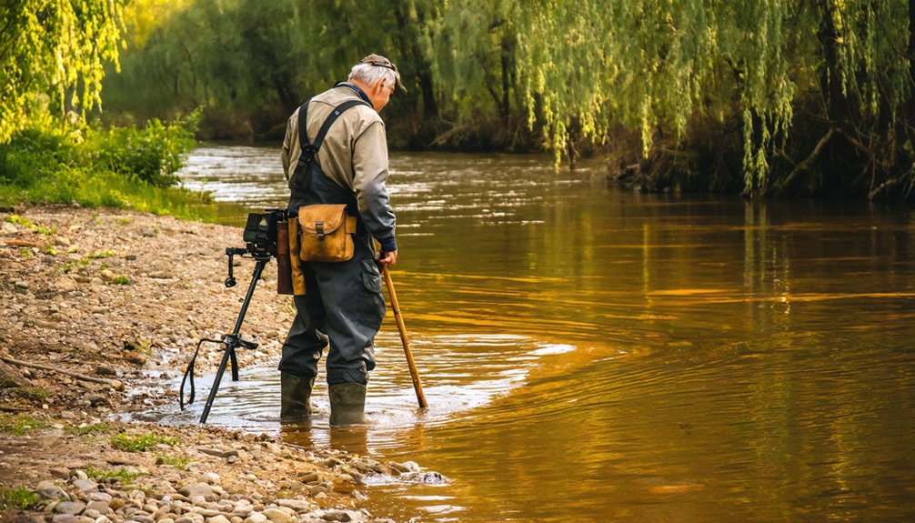 targeting river sediment deposits