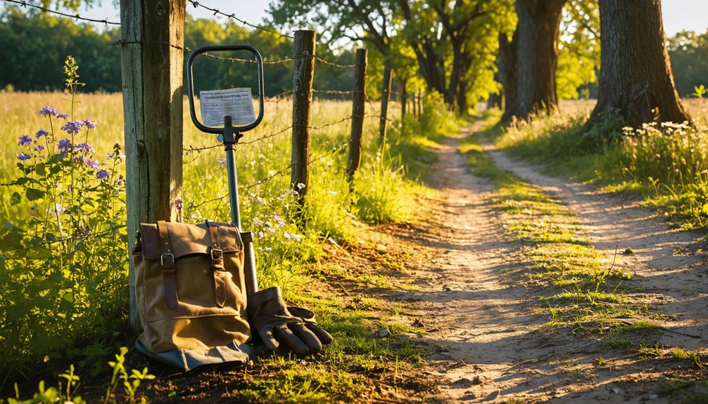 thaxton metal detecting rules