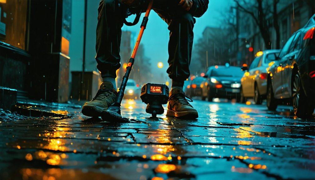 urban nighttime treasure hunting
