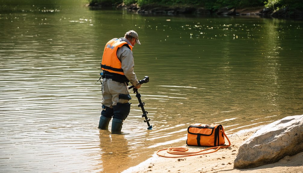 water safety for metal detecting
