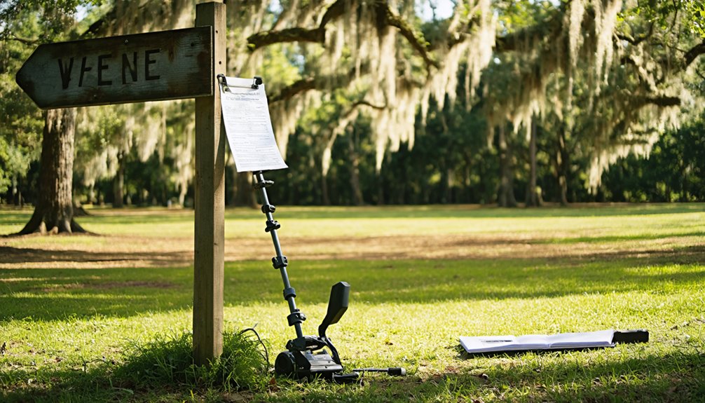 white oak metal detecting rules
