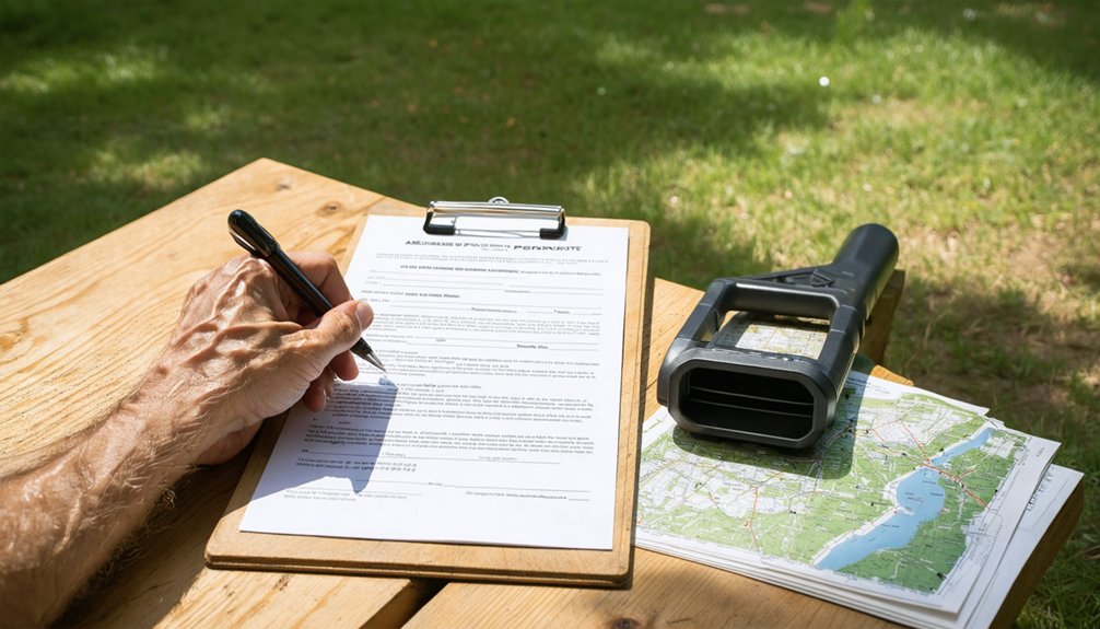 written permission for detecting