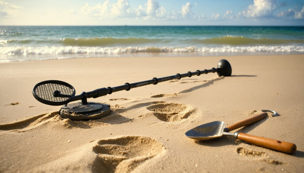 allowed beach detecting tools