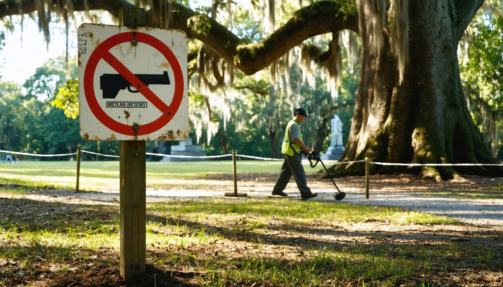 avoid prohibited detecting zones