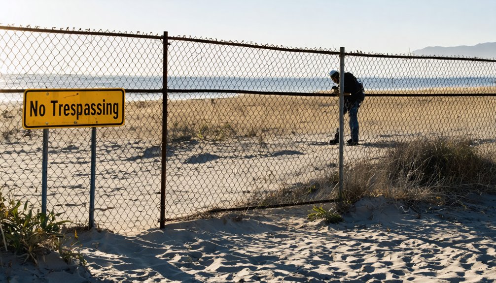 avoid restricted metal detecting areas