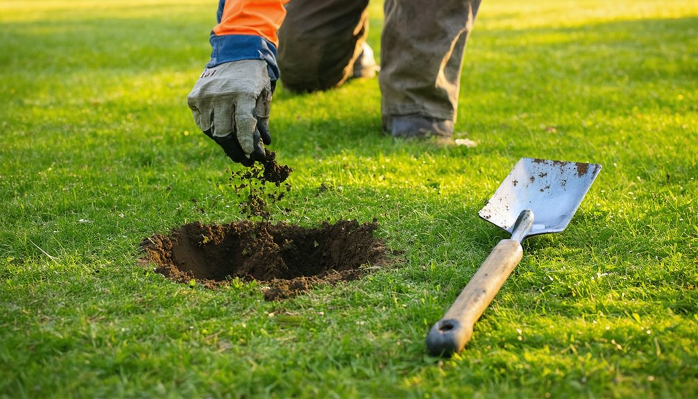 complete hole refilling required