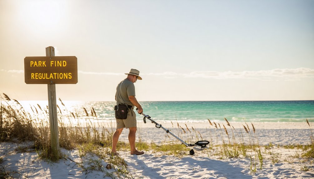 destin metal detecting regulations
