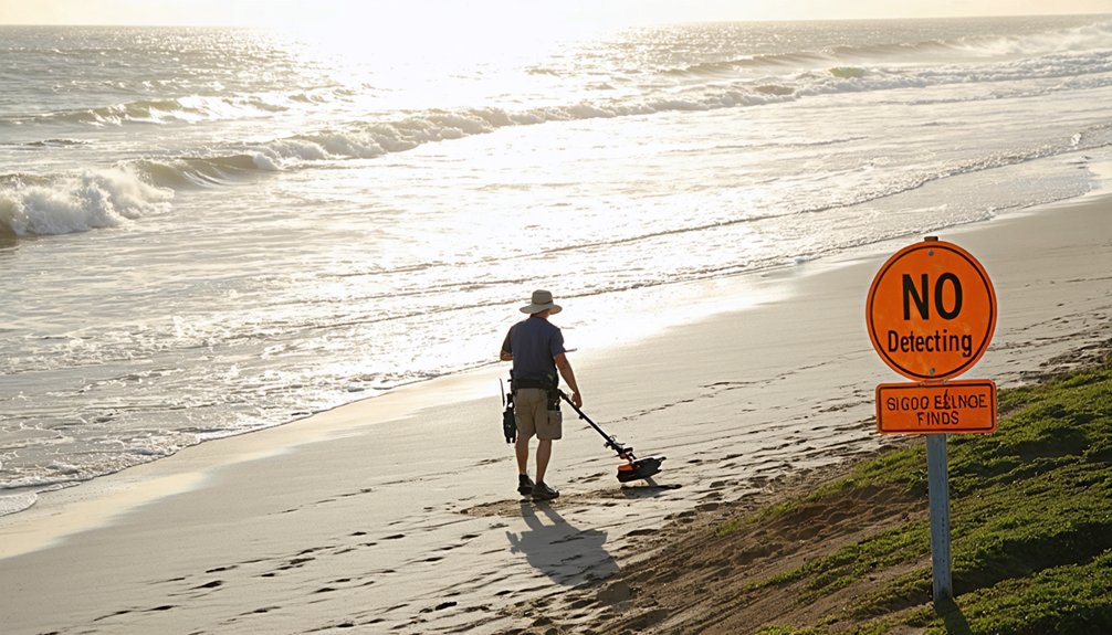 detect on beach avoid reserve