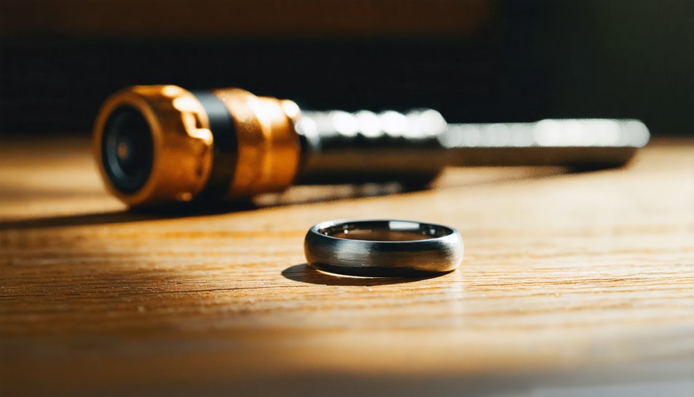 detecting tungsten wedding bands