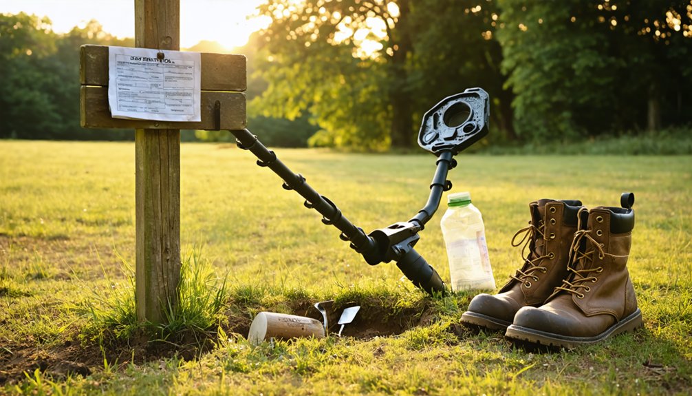 follow lawful metal detecting procedures