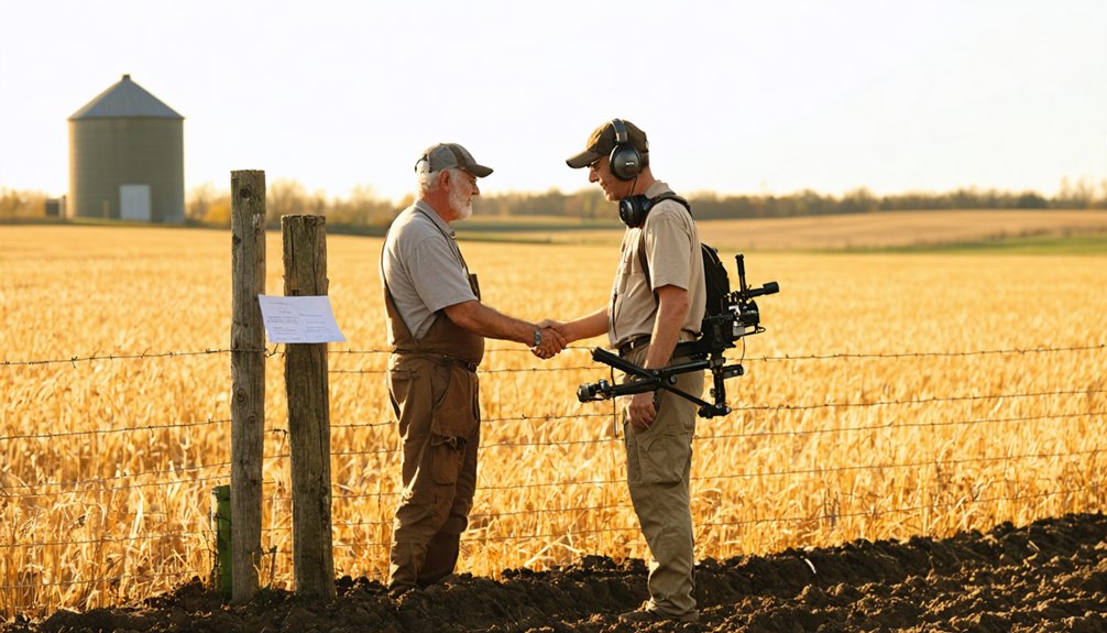 get written landowner permission