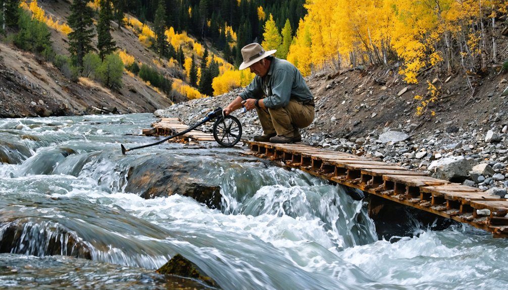 gold relics along creek corridors
