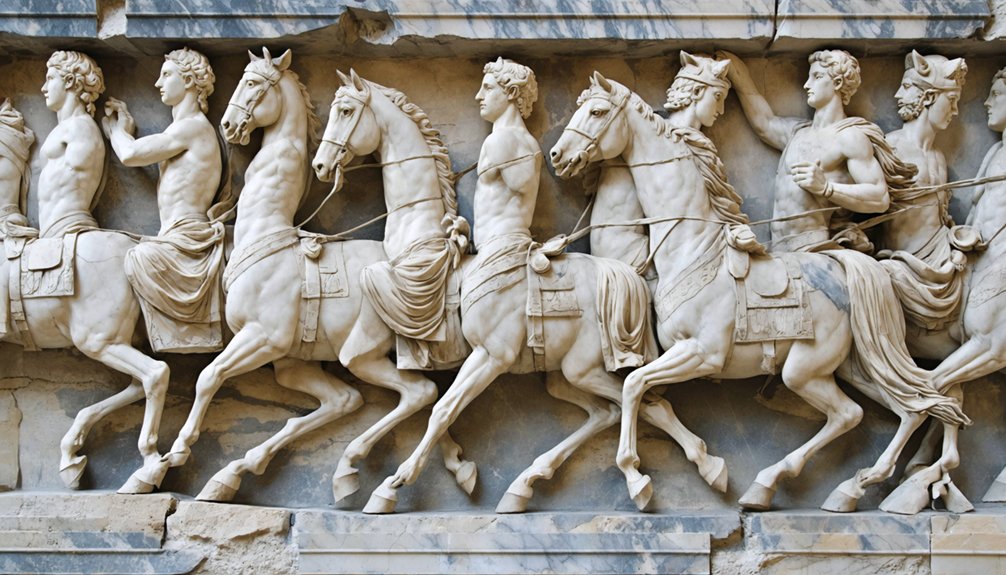 greek mythological marble sculptures