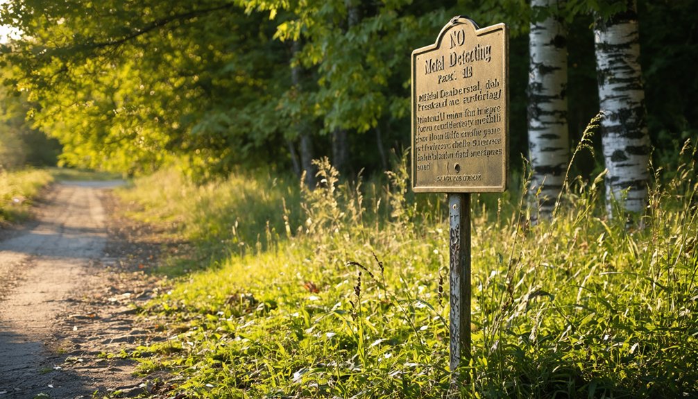 historic site metal detecting restrictions
