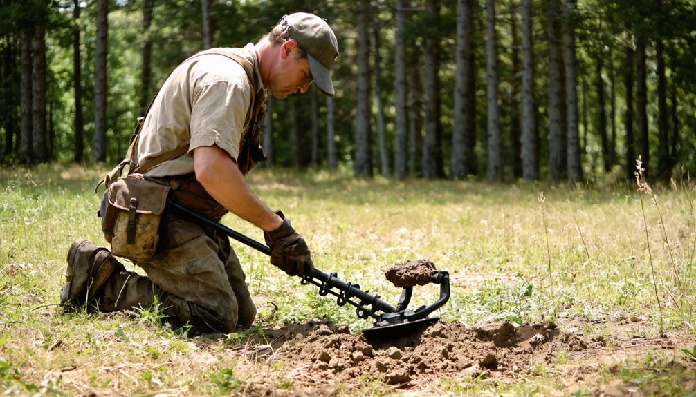 metal detecting at battlefield