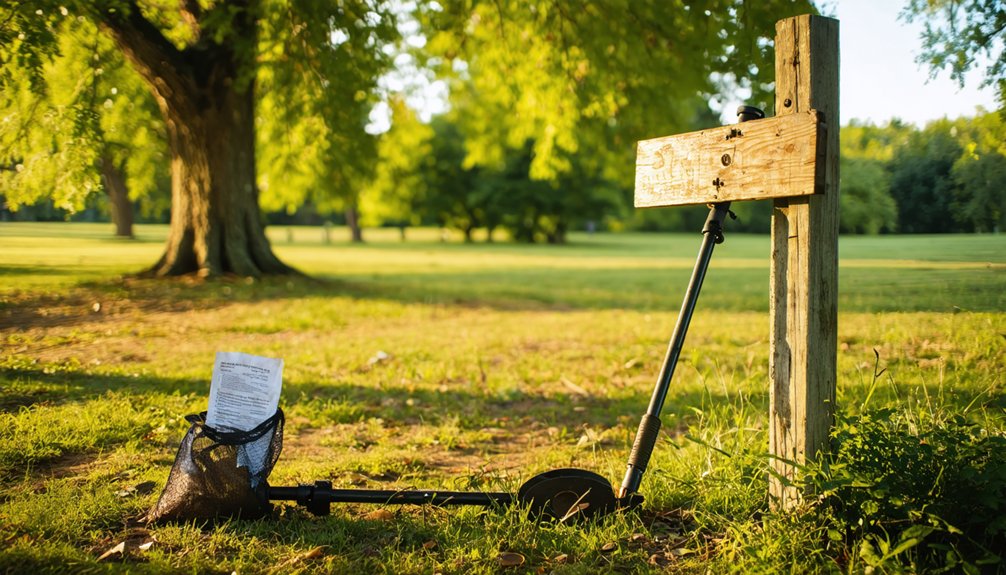 metal detecting permit rules
