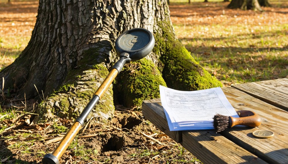 metal detecting permit rules