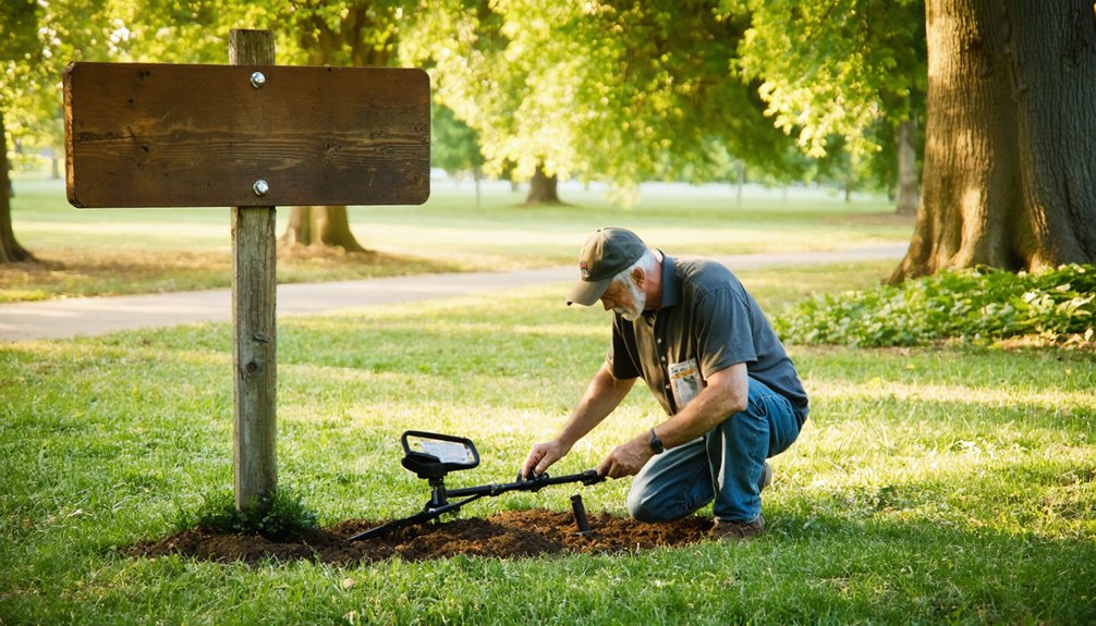 metal detecting permits rules