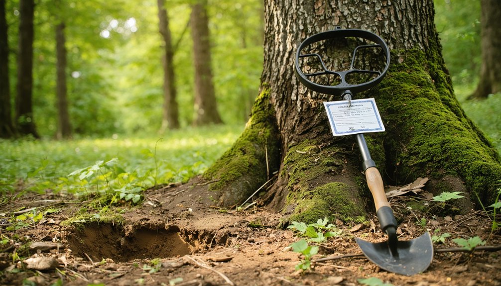 metal detecting permits rules