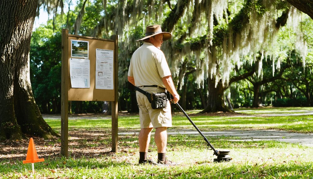 metal detecting regulations daphne