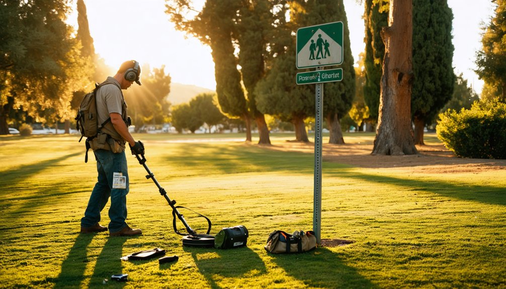 metal detecting regulations in vista