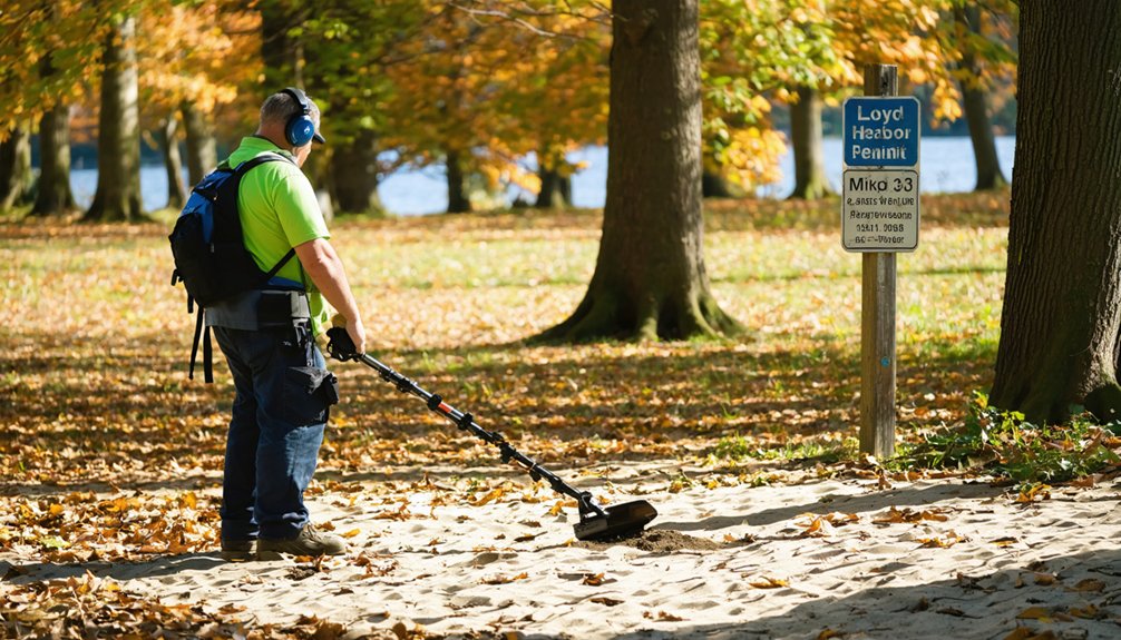 metal detecting regulations lloyd harbor