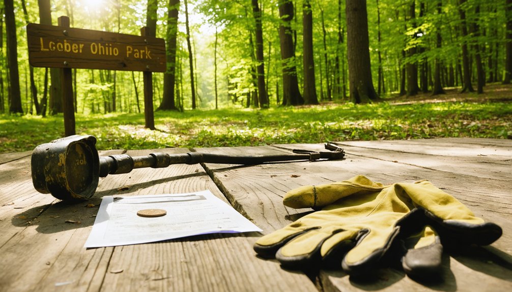 metal detecting regulations ohio