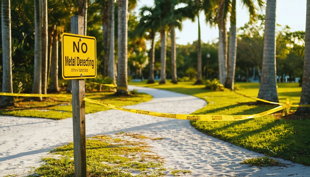 metal detecting restrictions and laws