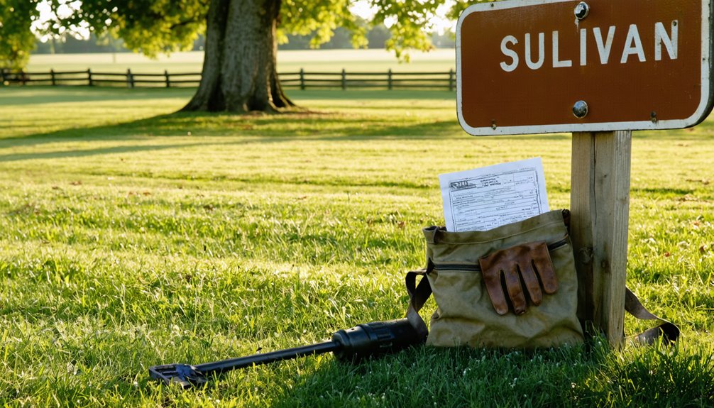 metal detecting rules sullivan