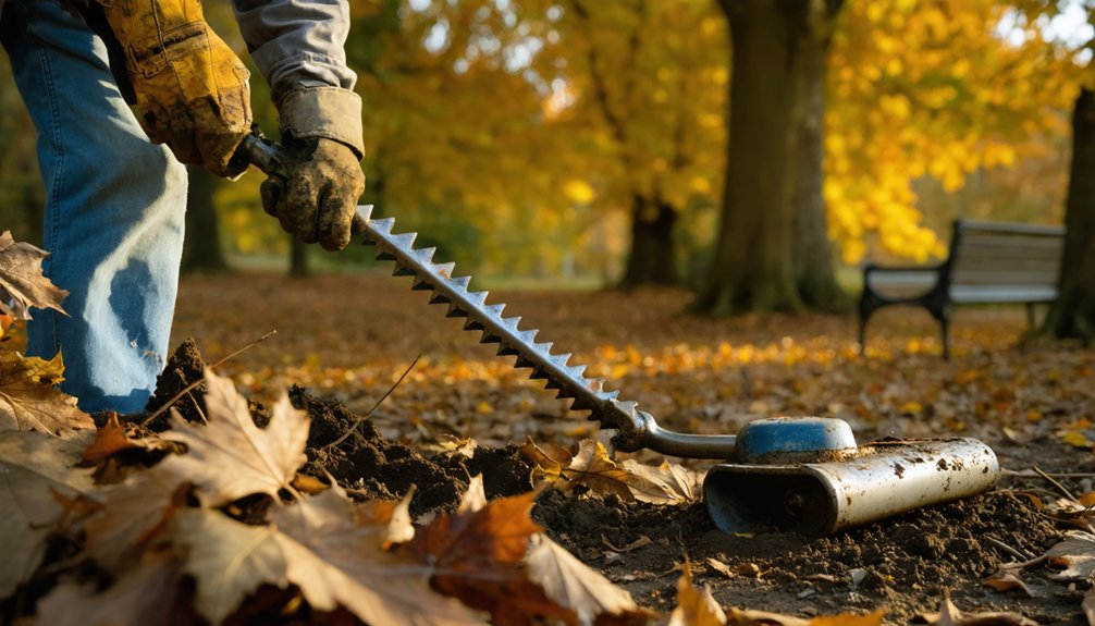 minimal digging tools only