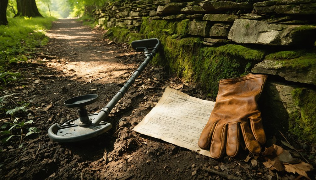 monteagle metal detecting rules