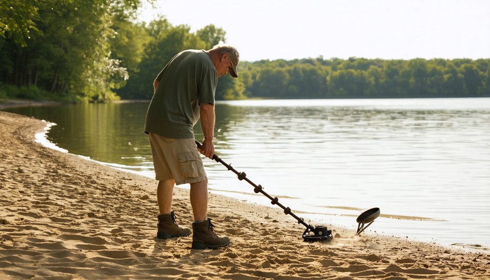 morning beach detecting restrictions