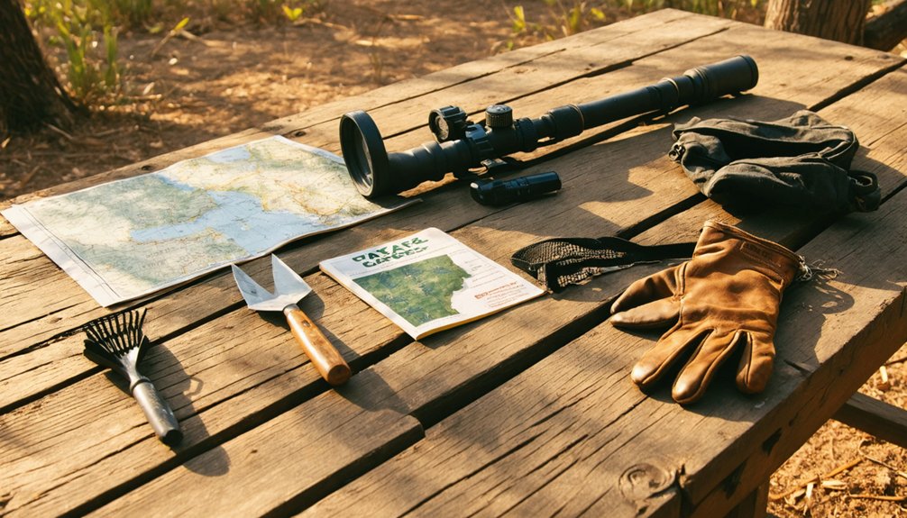 necessary detecting gear and permits