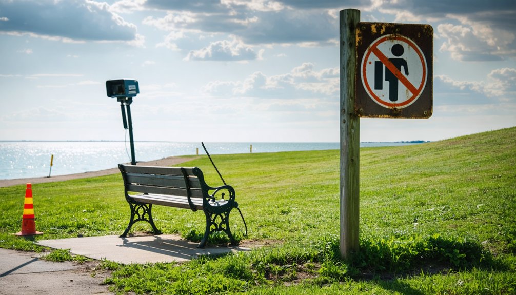 no detecting at golf courses