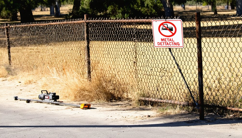 no detecting in archaeological sites