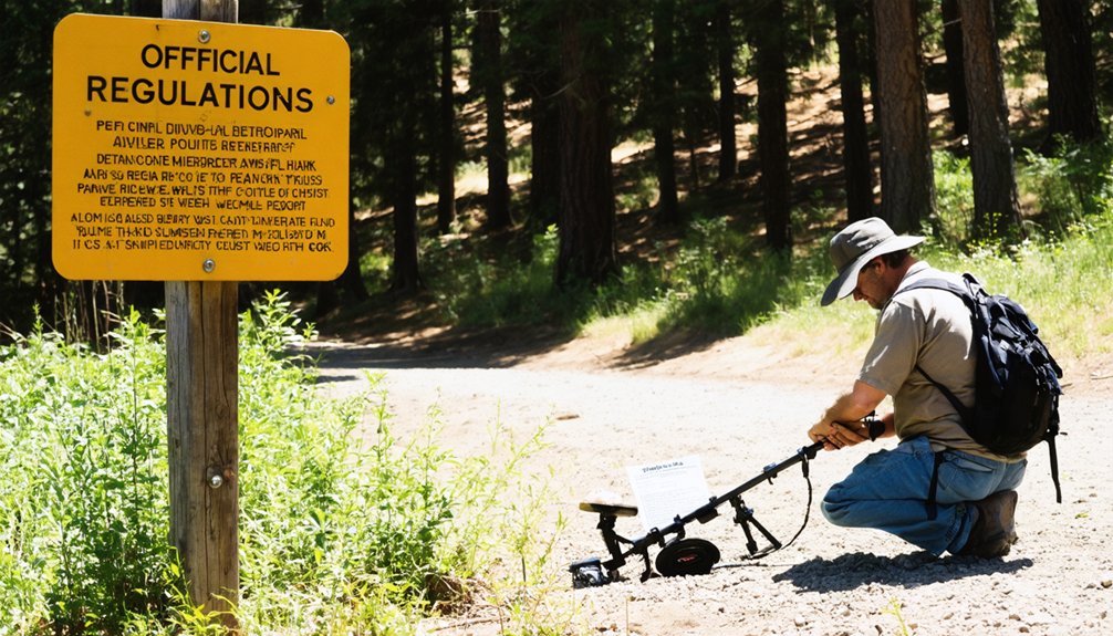 no metal detecting allowed