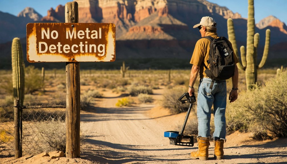 no metal detecting permits