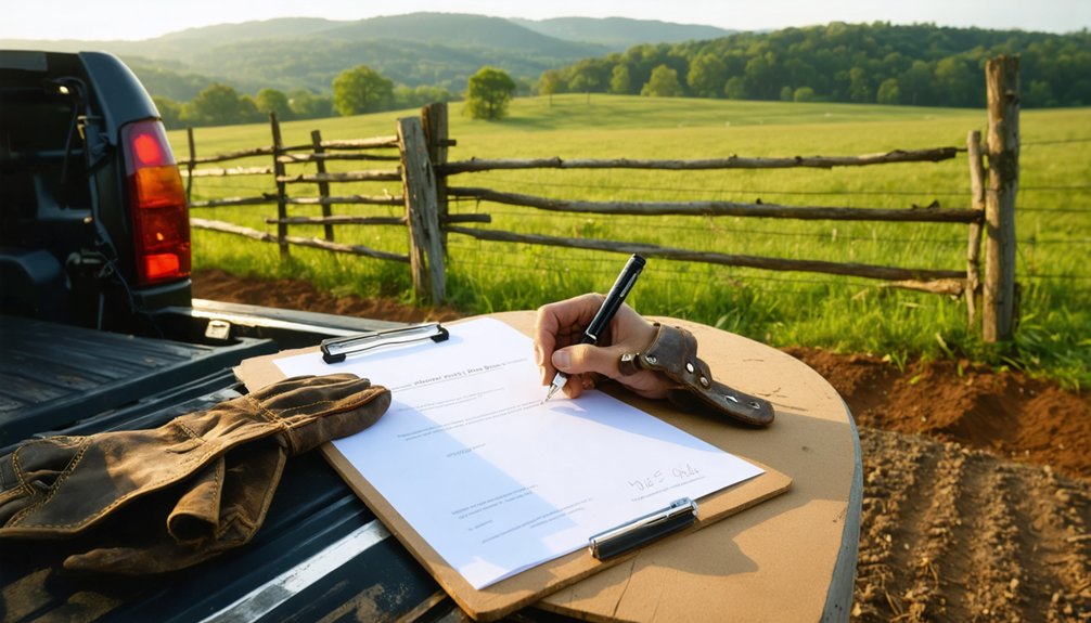 obtain written land permission
