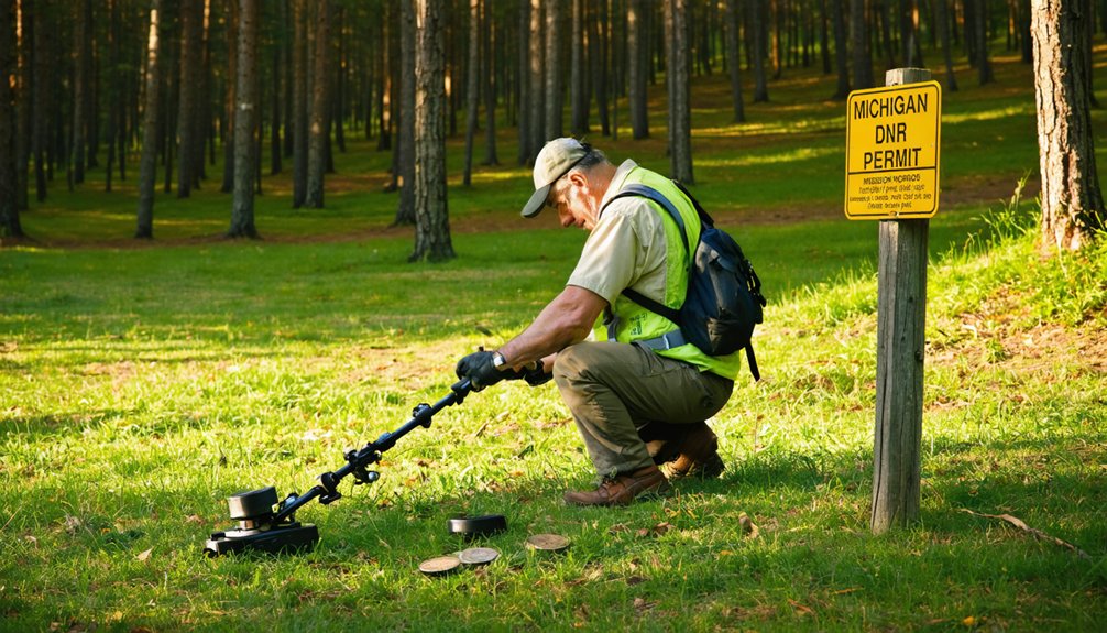 permits required for park detecting